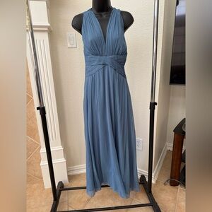 ASOS Crossback Blue Dress